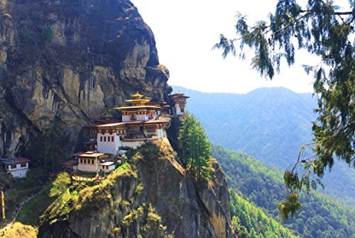 Jigsaw Puzzle Cliff Buddhist Temple Sacred Site Bhutan 500-Pieces by Arts Puzzles