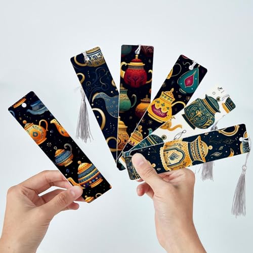 Marque-pages théière arabe en métal ciselé style oriental - 3