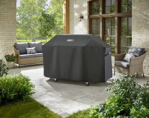 Weber Genesis 400 Series Premium Grill Cover, Heavy Duty And Waterproof, Fits Grills Up To 69 Inches Wide #TOP2