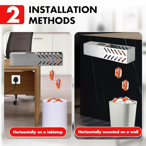 Yuchengtech Schiaccia Lattine Elettrico Per Lattine Da 12-16 Oz Schiaccia Lattine Automatico Montato A Parete Schiaccia Lattine E Bottiglie Di Plastica Per Lattine E Bottiglie Di Soda, Cola E Birra - 5