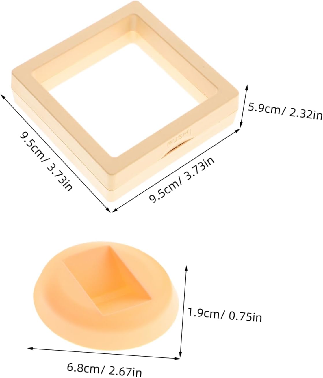 20pcs Plastic Floating Coin Display Stand for Medal Showcase image 3