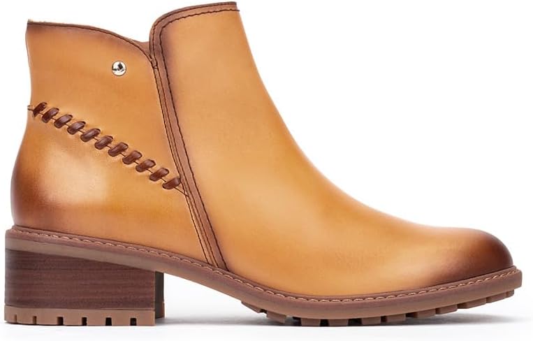 Medina Heeled Ankle Boots Women | Leather | Zipper Closure | Mid Heel | Size UK 2-8