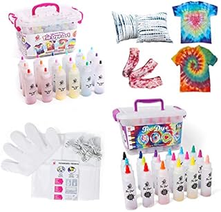 TBC The Best Crafts Tie-Dye Art Kit for Over 18 Kids to Play, Easy & Fun