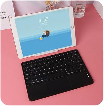 Apera GN-61-N Kablosuz Bluetooth Türkçe Q Klavye Touchpadli Ultra İnce Telefona Bağlanır Bilgisayara Bağlanır Tablete Bağlanır Televizyona Bağlanır (Siyah)