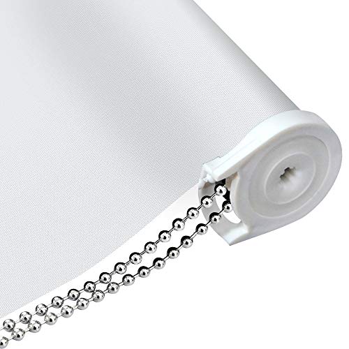 LETAU White Blackout Window Shades,Water and Oil Proof UV Protection Enery Saving Privacy Provided Window Roller Shades Blinds for Home, Hotel, Club, Restaurant