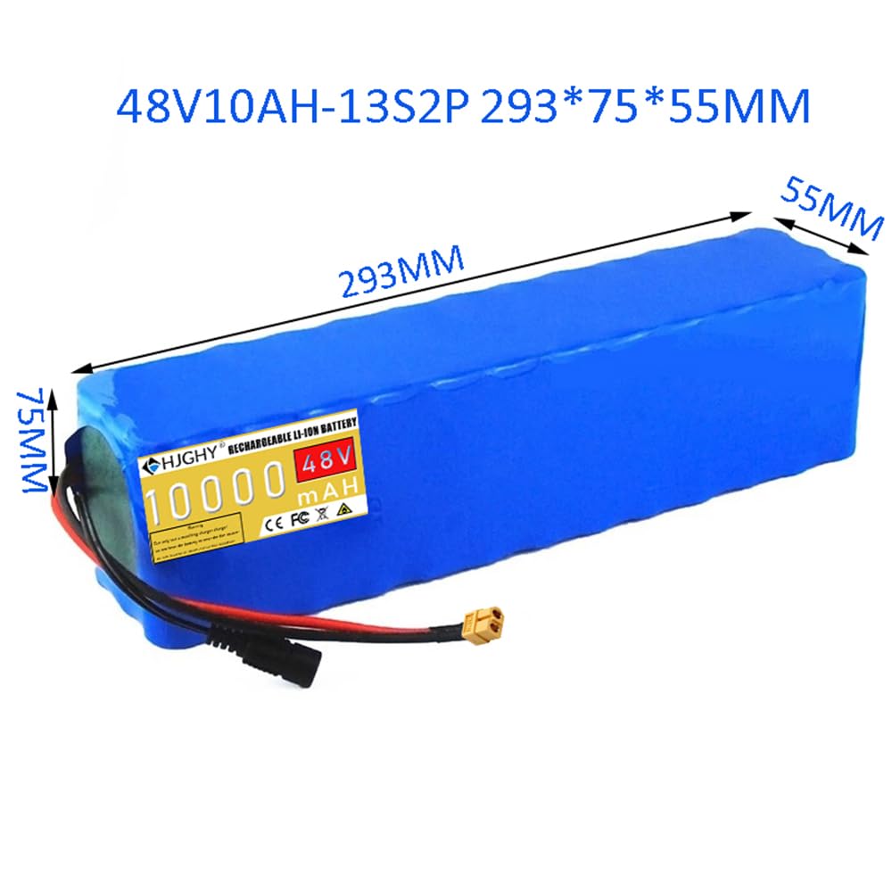 48 V, 10 Ah, 20 Ah, 30 Ah, akumulator litowy, 48 V, akumulator litowo-jonowy, zapasowe akumulatory PCW do silników 250 W-1500 W, z ładowarką do silników skuterowych
