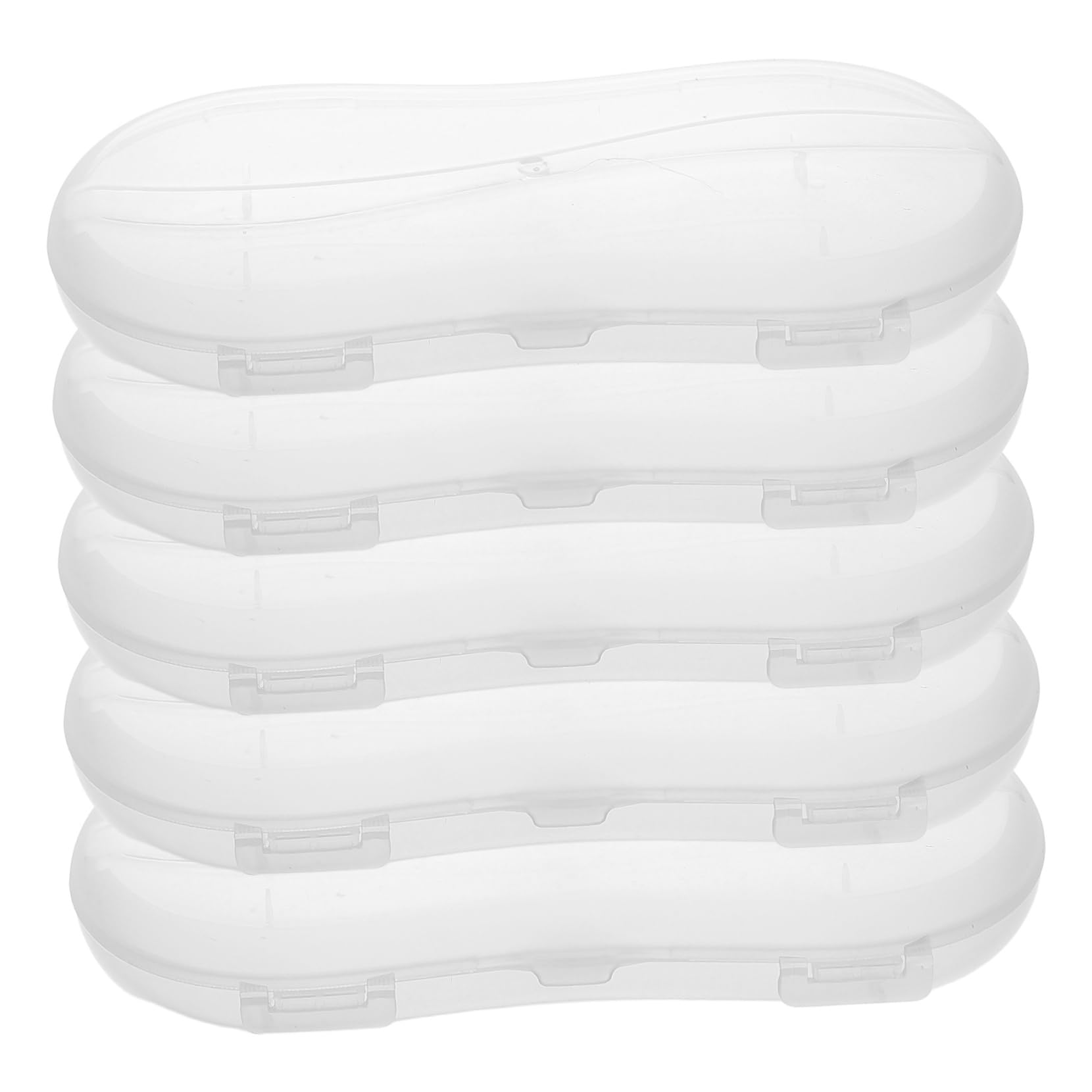 STOBAZA Small Treasure Box Tooth Box Travel Toothbrush Holder Pacifier Holder Elegant Design