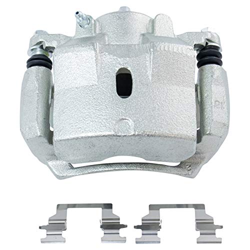 Image of TRQ Front Left Right Brake Caliper w /Bracket Driver Passenger Side | For 2004-2012 Chevrolet Malibu 2005-2010 Pontiac G6 2006-2009 Solstice 2007-2009 Saturn Aura 2009-2010 Sky