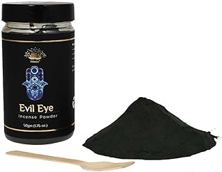 Vrinda® Evil Eye (Black Label) Premium Incense Powder - for All Rituals, 50 gm, Made in India, Smudge Powder, Voodoo, Hoodoo, Pagan & Wiccan