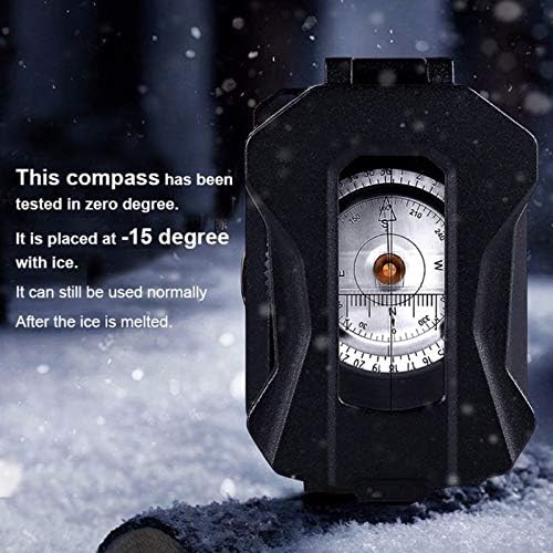 Compass Magnetic Waterproof Hand Professional Compass for Camping Sailing Navigation Hiking Multi-Functional