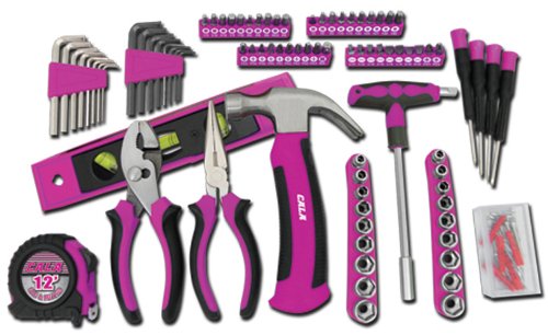 Best Deal Product Cala Tools KDE139TK Tool Set with Case, Pink, 139-Piece