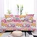 Sofa Überzug Rosa Cartoon-Druck Sofaüberwurf Sofabezug Stretchy Couchbezug Sofa Bezug Ecksofa Überwurf Sofabezüge Antirutsch Sofahusse Jacquard Sofaüberzug 3 Places (190cm-230cm)