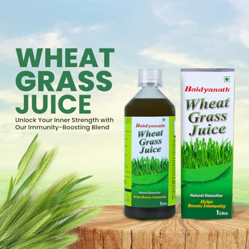 Baidyanath Wheatgrass Juice 1 Litre, Natural Detoxifier, Herbal Juice Helpful to boost Immunity, Blood Purification, Improves Digestion and Metabolism, 1000ml (Pack of 1) - Image 2