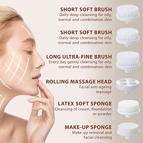 Facial Cleansing Brush Replacement Heads Only For Our Visofo Corresponding 7In1 Facial Brushes (6 Heads) #TOP1