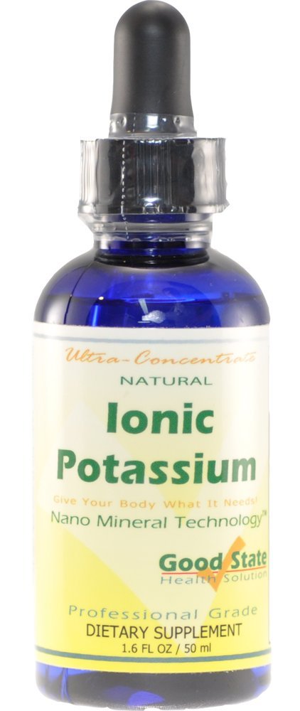 Good State Liquid Ionic Minerals - Potassium Ultra Concentrate - (10 Drops Equals 50 mg) (100 Servings per Bottle) Dietary Supplement 1.6 Fl.oz/50ml
