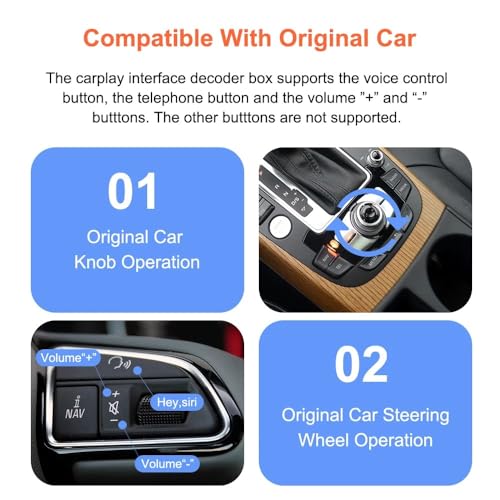 Carplay sans fil pour Audi A4 B8 et A5 avec boîtier décodeur MMI 3G - 8