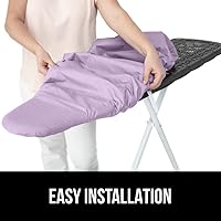 Vista 8 de GORILLA GRIP The Original - Funda y almohadilla para tabla de planchar, revestimiento de silicona, acolchado grueso resistente a quemaduras, fundas