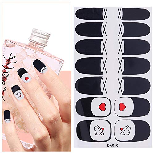 Qiuday 11 Blatt Maniküre Nagel Kunst Sticker, Nagelsticker, Nagelaufkleber, Design Selbstklebende Nail Art Aufkleber… – Bild 6
