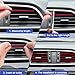 DaKuan 32 Feet Car Interior Trim Strips and 20 Pieces Car Air Conditioner Decoration Strip, Styling Dashboard Decorative with Installing Tool for Most Air Vent Outlet (Red)