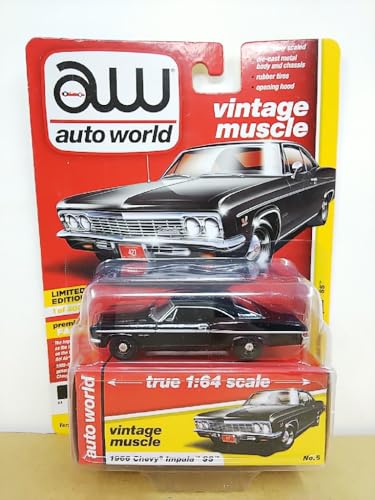 Miniature Chevy Impala 1970 1/64 haut de gamme Auto World replica métal de prestige