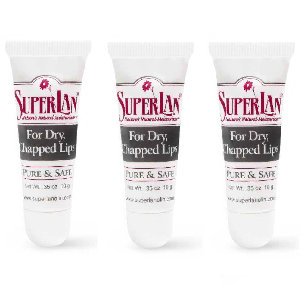 Lanolin Lip Balm 3 pack with Jojoba Oil