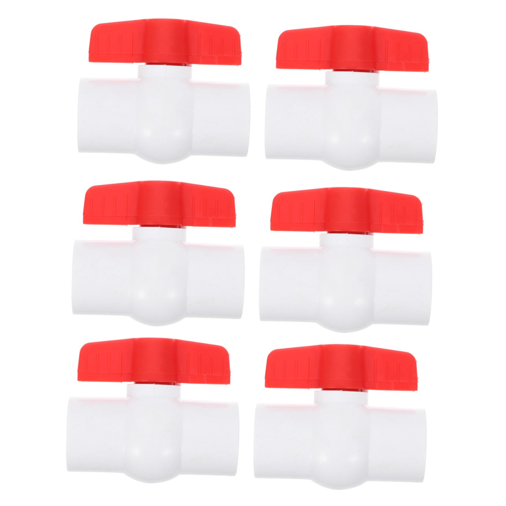 Vannes à bille PVC raccordement intérieur 6 pièces pour tuyauterie eau