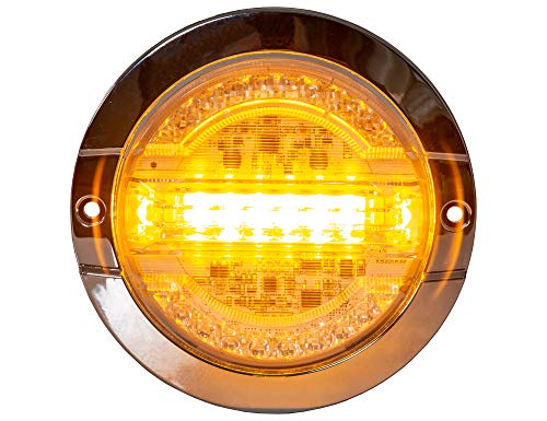 Feu stroboscopique ambré LED pour signalisation de chantier et sécurité - 4