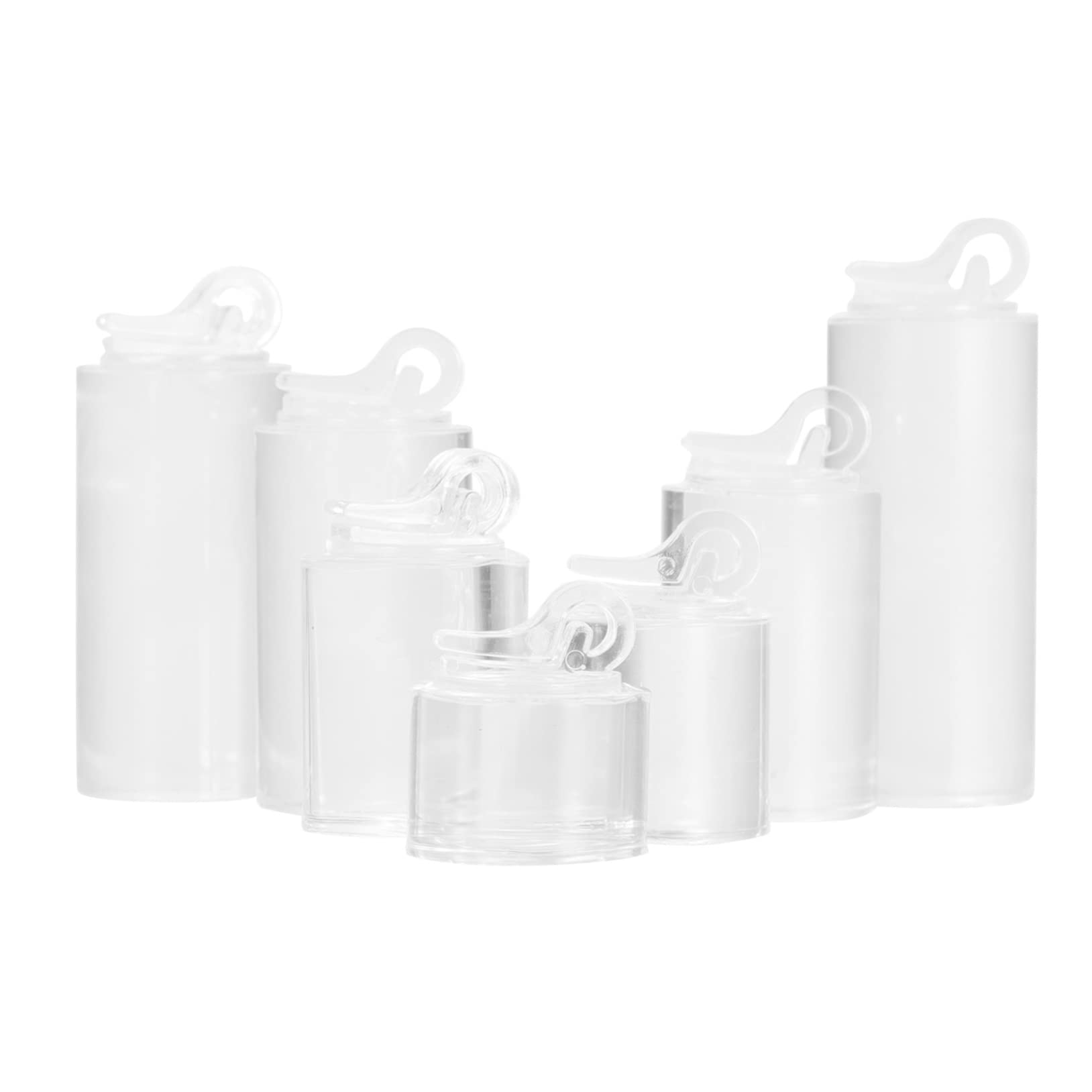 Happyyami 1Set Transparent Round Ring Holders Jewelry Display Rack for Organizing and Showcasing Rings Storage Rack for Home Retail Use