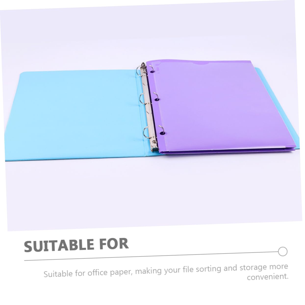 Carpeta de Plástico A4 Doble Bolsillo y 6 Piezas Pp | Diseño de Doble Ranura Fundas Transparentes, para Papeles de Oficina y Exámenes, Formato de Archivo Color Aleatorio