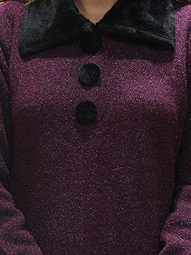 Image of Matelco Women's Wool Straight Kurti for Winters (Ad04Caz45 Black Parent).
