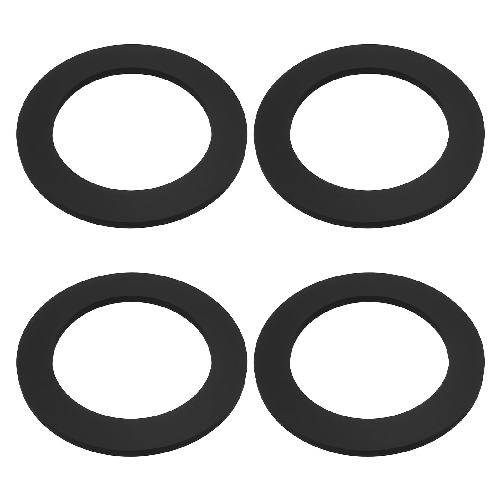 Briny River 4Pcs Toilet Cistern Rubber Washer for Connect The Bottom of The Siphon to The Toilet Tank 65x45x3mm