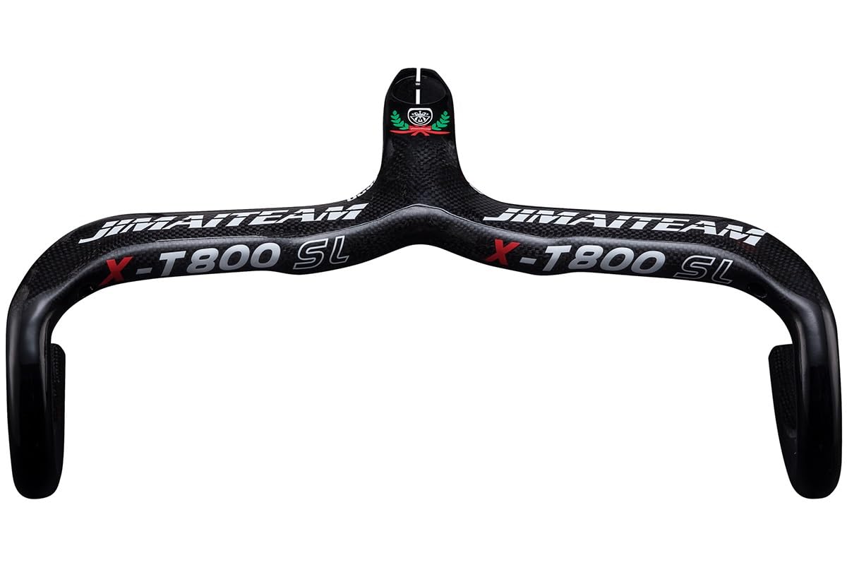 FukkeR 28.6mm Rennrad Gebogen Lenker Carbon Rennradlenker Reichweite 80mm Gefälle 125mm Für MTB BMX DH XC AM FR Radfahren Drop Bar 400mm 420mm 440mm (Color : Black, Size : 400mm*110mm)