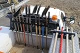 LockJaw D4B Heavy Duty Truck Bed & Tool Box Mount - Garden Tool Holding Rack for Rake, Shovel - Landscaper, Gardener & Contractor - Commercial Grade Truck & Trailer Mounted Steel (Bed & Box Mount)