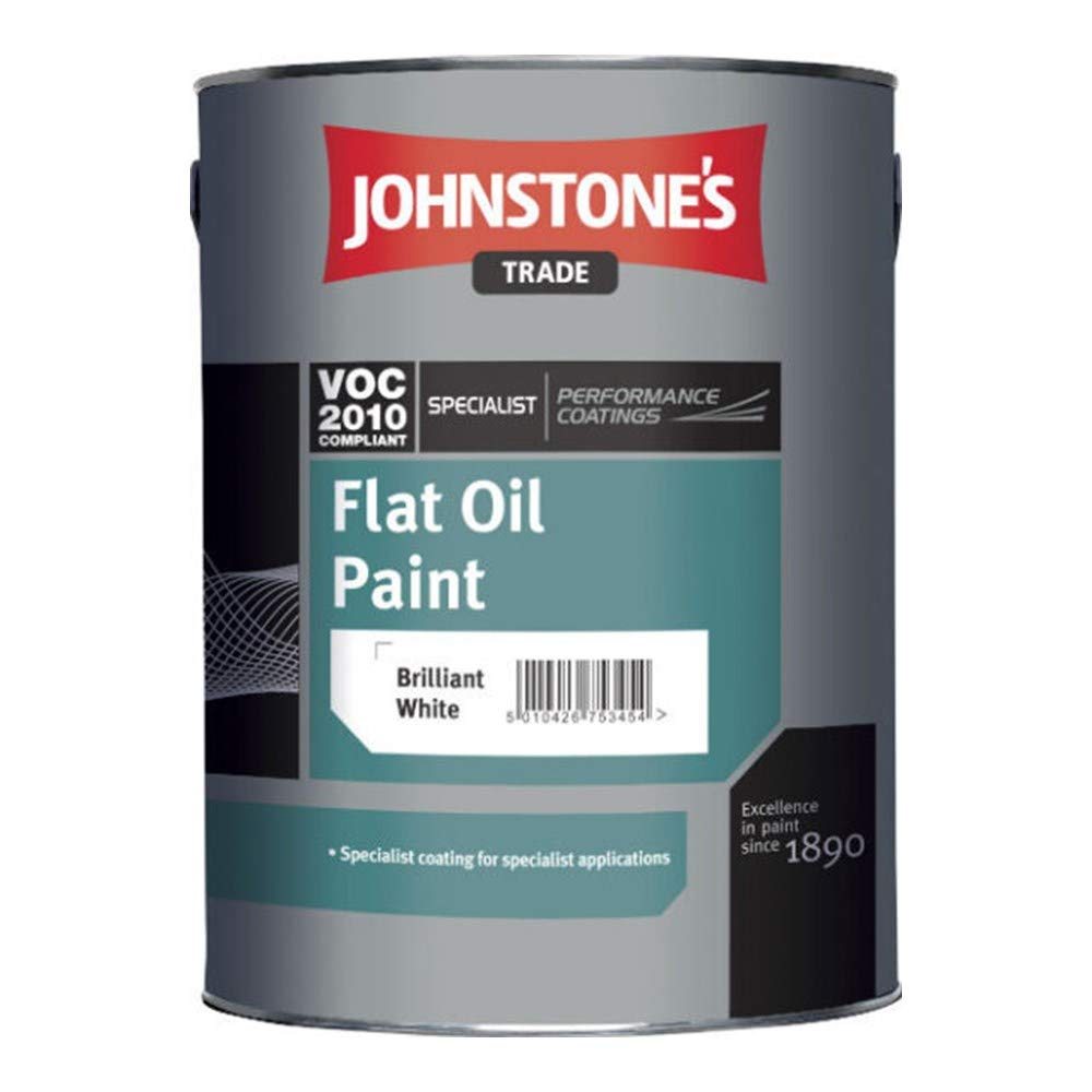 2.5 LTR JOHNSTONE'S FLAT OIL PAINT WHITE