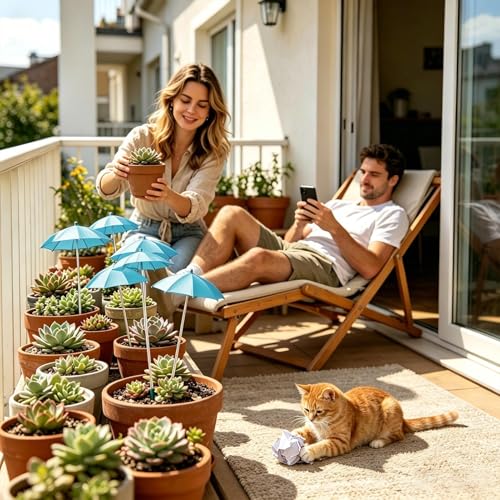 Sombrilla para plantas en jardines exteriores y protección de brotes 3