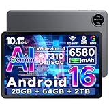 DOOGEE Tab A9 Android 16 Tablet 10 Pulgadas Gemi AI, Unisoc T310, Tablet para Niños 6580mAh, 20GB RAM/64GB ROM, Cámara Principal 8MP, Tablets Altavoces Duales, Bluetooth 5.0, OTG, Jack 3.5mm, Face ID