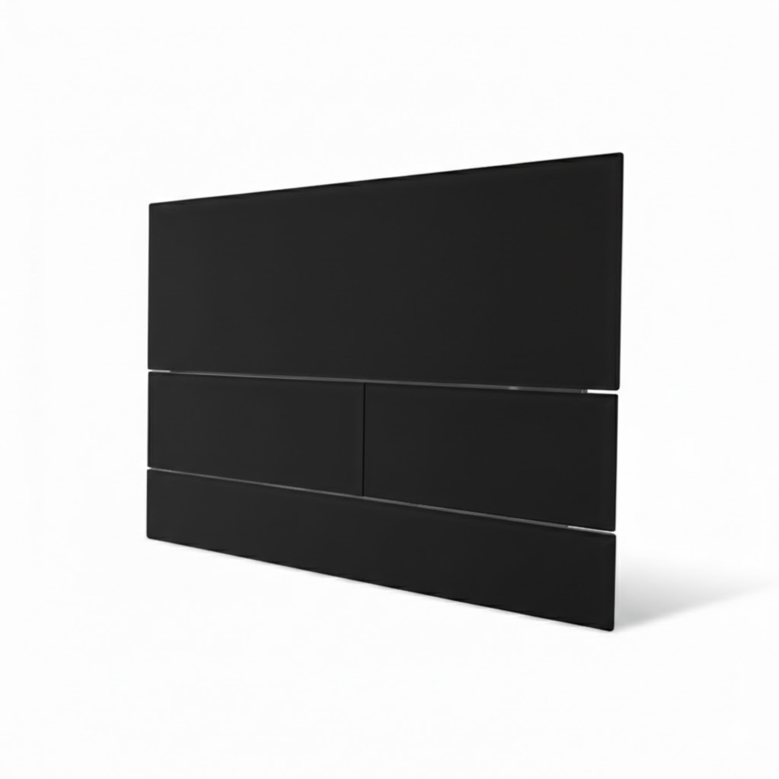 Placa de Accionamiento para WC Negro para Cisterna Empotrada | Pulsador de Doble Descarga para Inodoro | Placa de Pared para Ahorro de Agua | Diseño Moderno