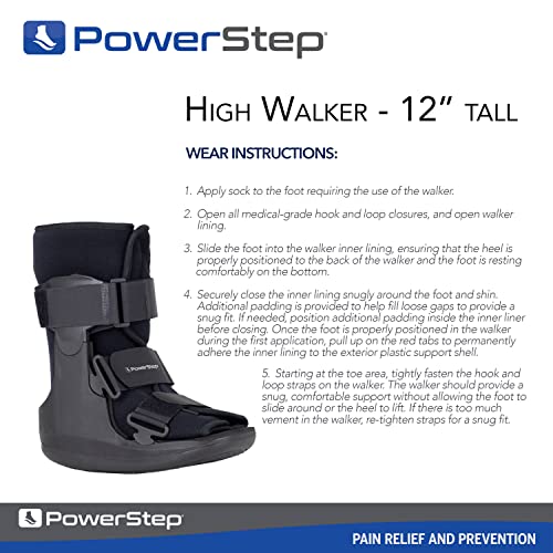 Powerstep Low Walker 12" Tall, Post-Operative Foot & Ankle Support #TOP3