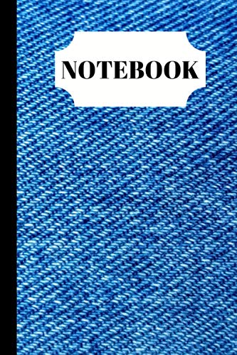 Notebook: Blue Denim Design Notebook - (Blank Lined Journal)