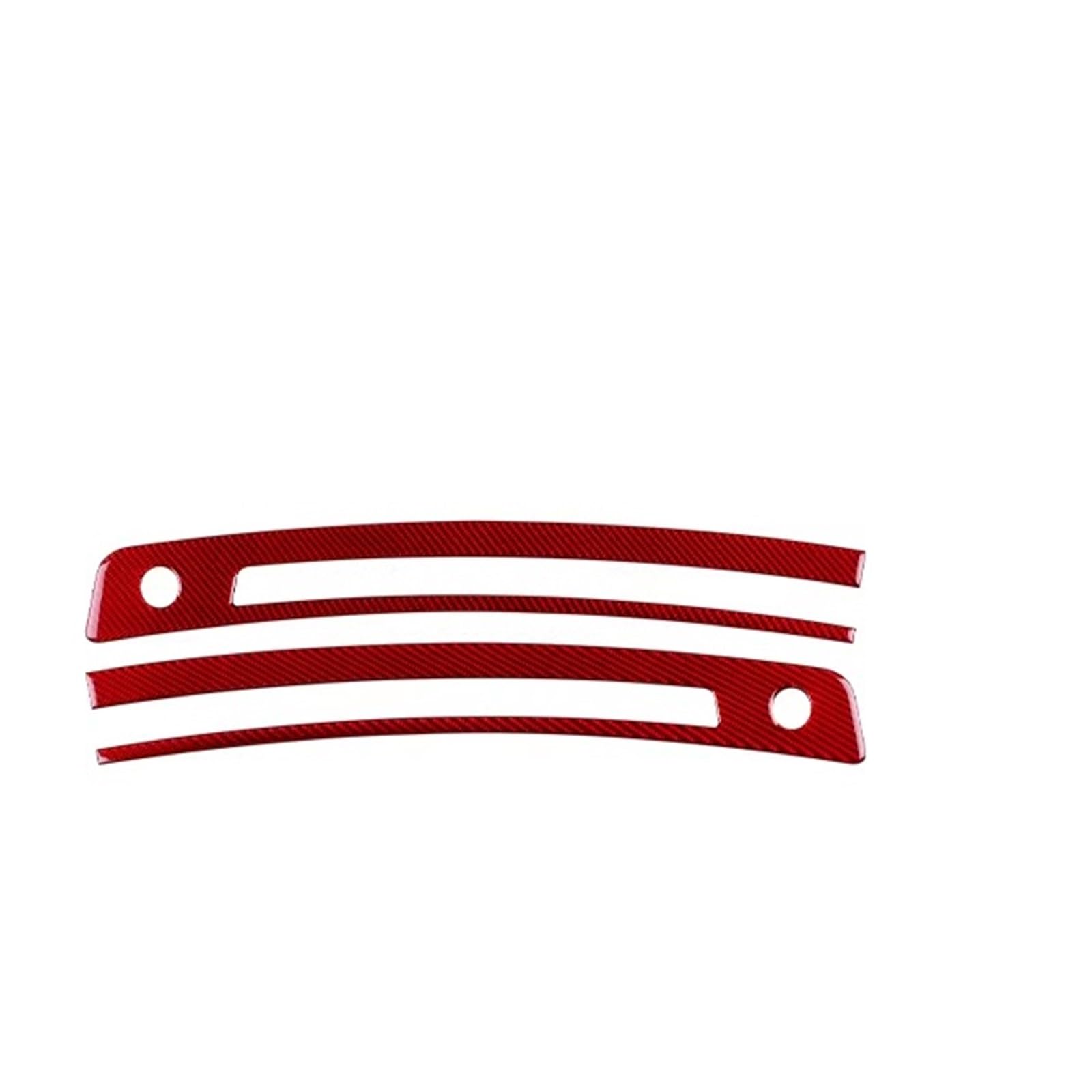 Car Trim Strip for Subaru for BRZ 2021-2024 Center Console Defogging Outlet Interior Trim Soft Carbon Fiber Sticker Interior(Red)