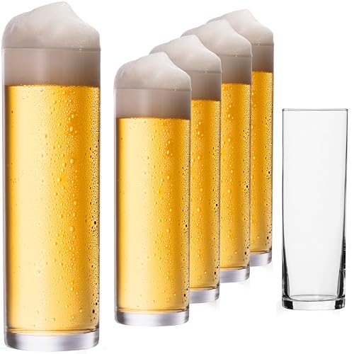 IMPERIAL Kölschgläser aus Glas Set 6-Teilig 200ml (max. 250ml) Kölschstangen 0 2L Bierstangen Bierglas Spülmaschinenfest