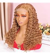 Ailwelia Honey Blonde 5x5 Hd Lace Closure Wigs Human Hair Bob Wigs For Black Women Curly Bob Wig ...