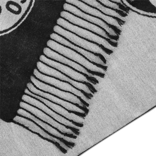 Bufanda con flecos elegante de diseño gris Borussia Dortmund 180x35 3