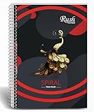Rush brough a Rough - Cuaderno de espiral rayado con 400 páginas