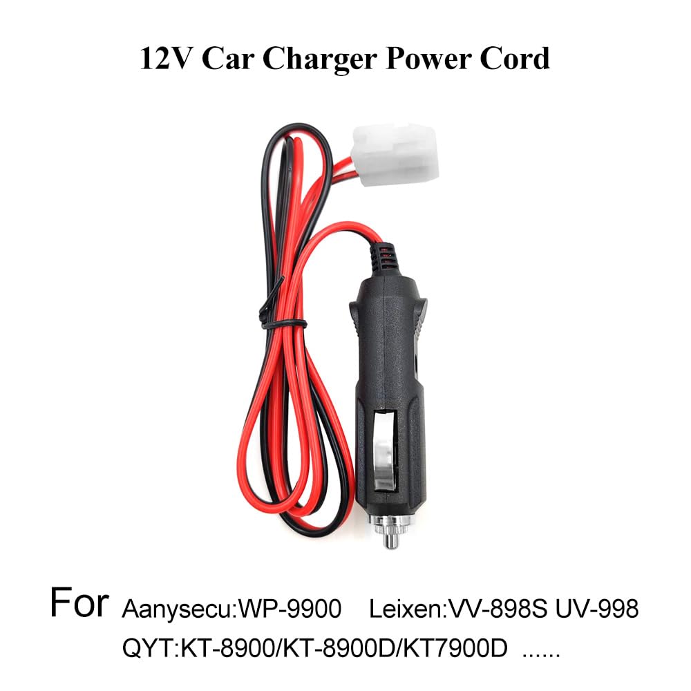 Car Cigarette Lighter Charger Power Cable 12V for QYT KT-8900 KT-7900D LEIXEN VV-898S UV-998 Anysecu WP-9900 Radio Mini Car Mobile Radio