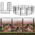 Decorative Garden Metal Fence 36ft(L)×32in(H) 16 Panels Wire Rustproof Folding Animal Barrier Border Heavy Duty Iron Landscape Edging Privacy Fencing Patio Flower Bed for Yard Dog Outdoor Fences