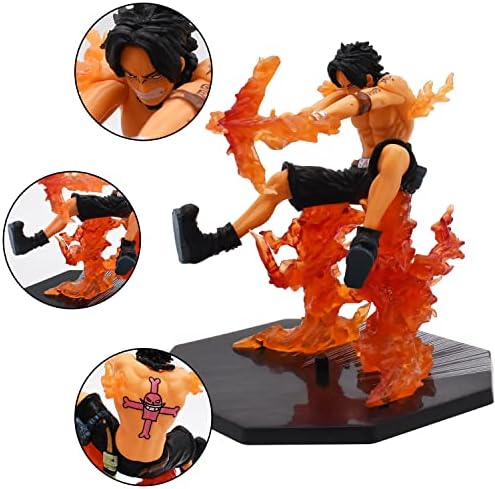 simyron Anime - One Piece - Figurine Portgas D.Ace PVC Jeu Personnage Modèle Figurine Compétence Crossfire Collection Statue Ornements Décoration Enfants Jouets Poupées Cadeau | Pop One Piece