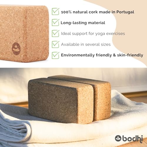 Bodhi Brique en liège pour Le Yoga | 100% liège Naturel - Bloc de Yoga Universel | écologique et Durable | Aide pour Vos asanas, Votre Pratique du Yoga, Vos étirements et Votre récupération. – Image 6