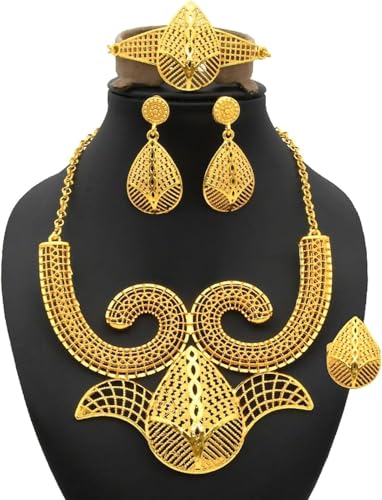 Parure bijoux nigérians or 24k collier mariage africain d'exception pour mariée