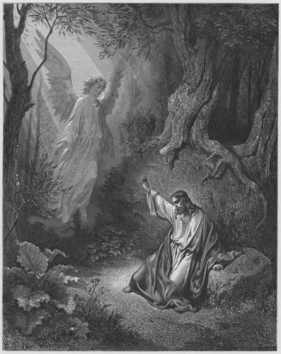 Toile Bible Christ Gustave Doré 60x90cm pour habiller un mur vide